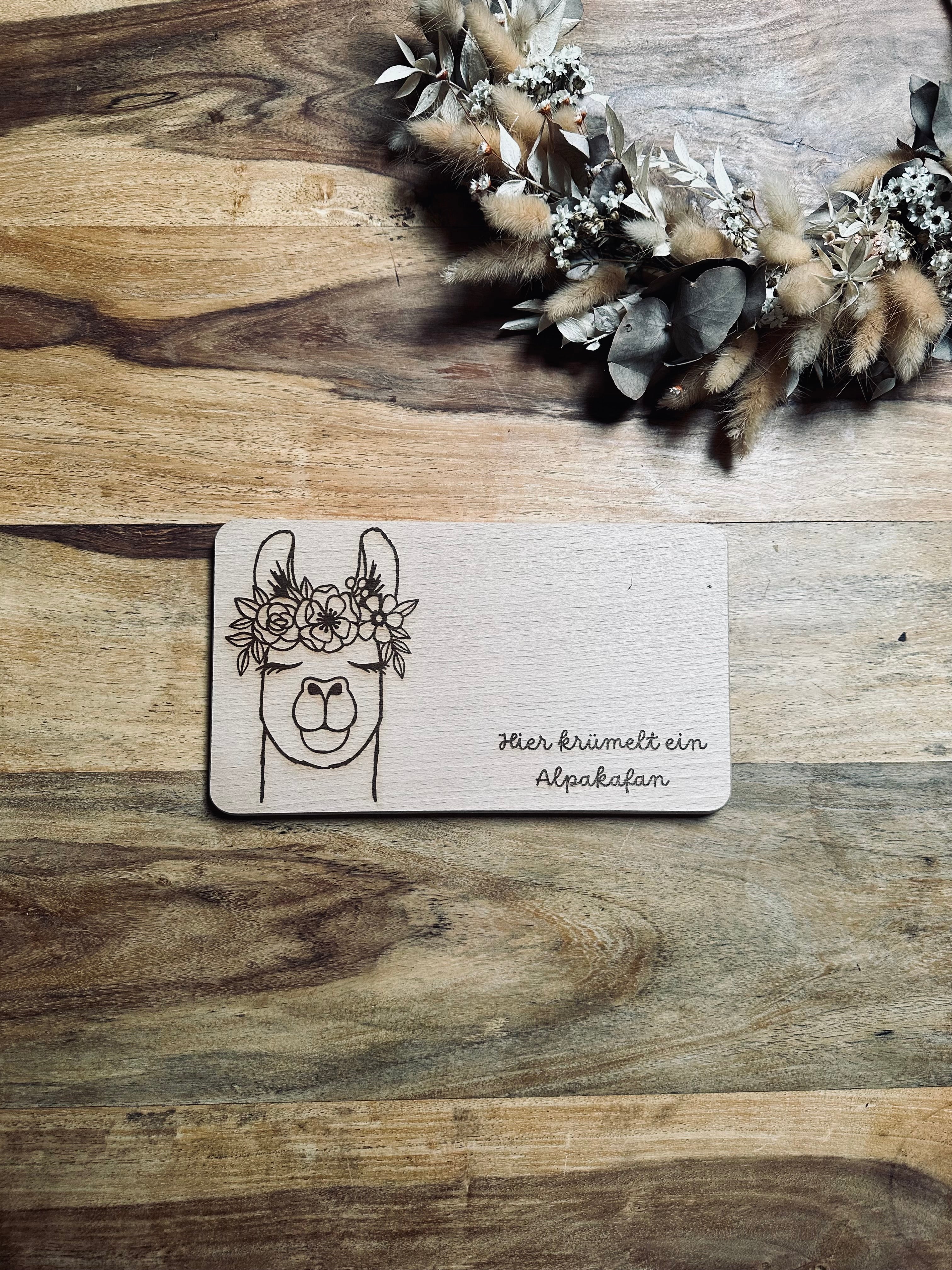 Brotzeitbrett - Buche | Alpaka