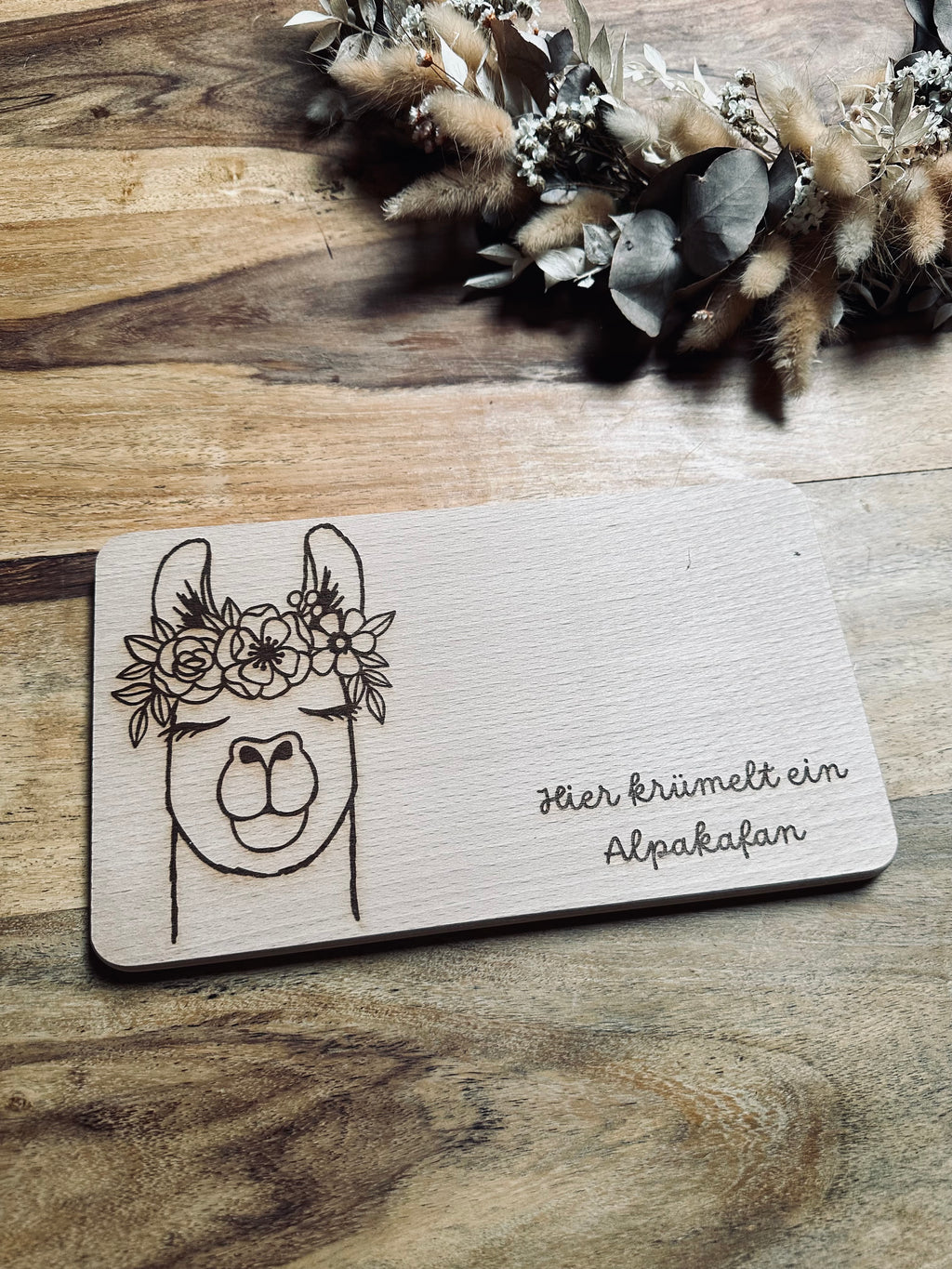 Brotzeitbrett - Buche | Alpaka