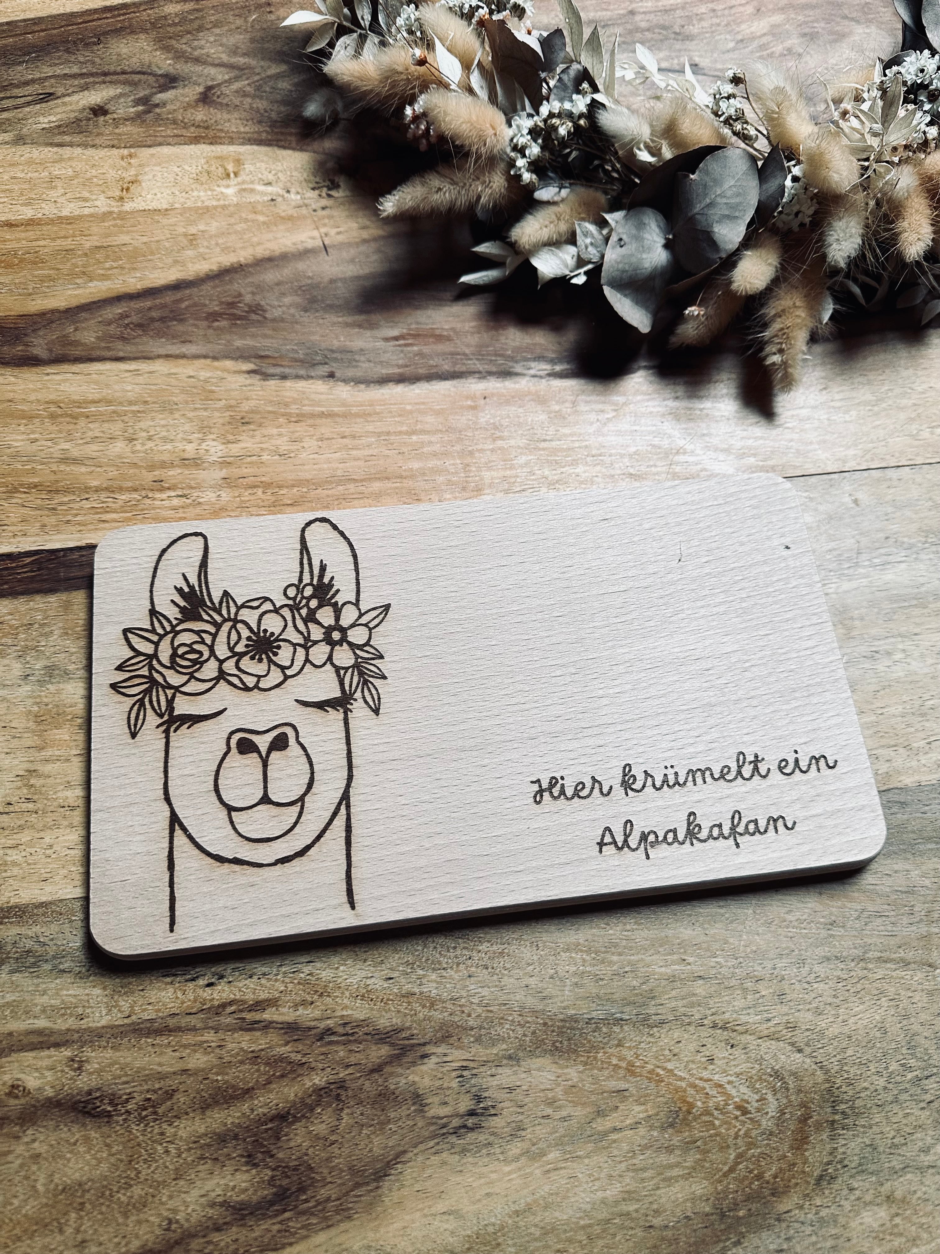 Brotzeitbrett - Buche | Alpaka