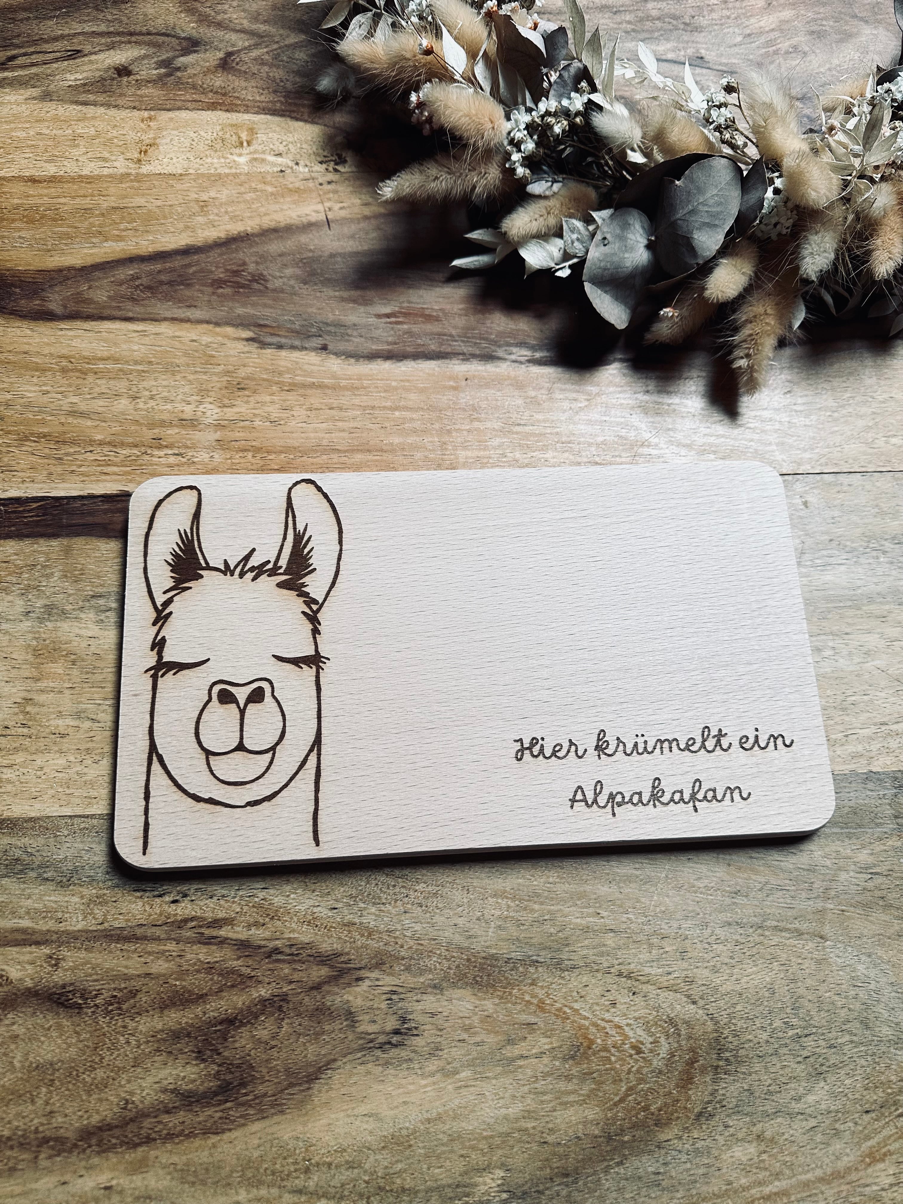 Brotzeitbrett - Buche | Alpaka