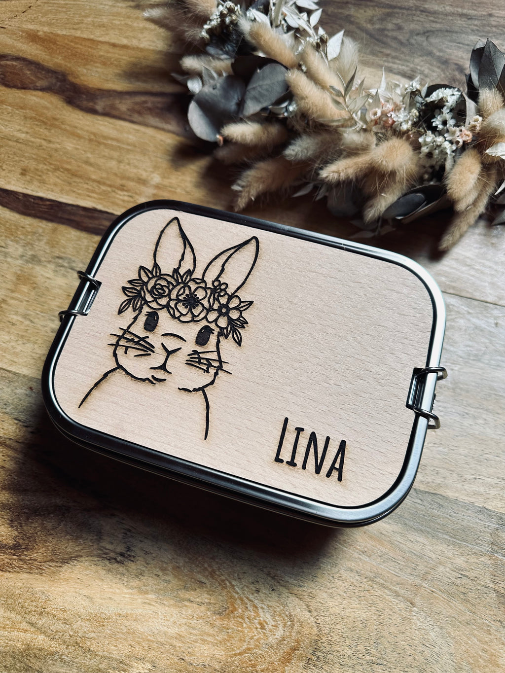 Brotzeitdose - Buche | Hase