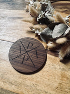 Untersetzer mit Filz - Nussbaum | Papa