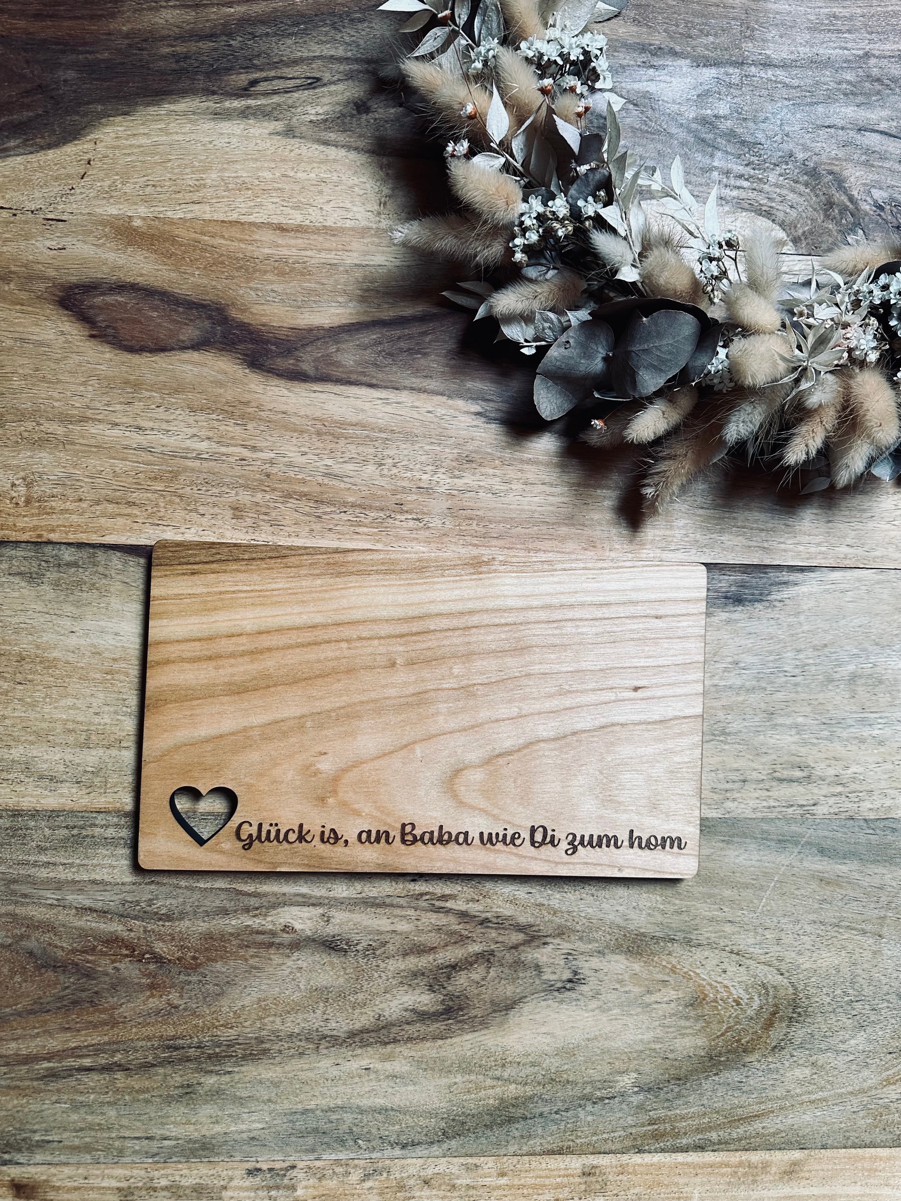 Brotzeitbrett - Kirsche | Glück is